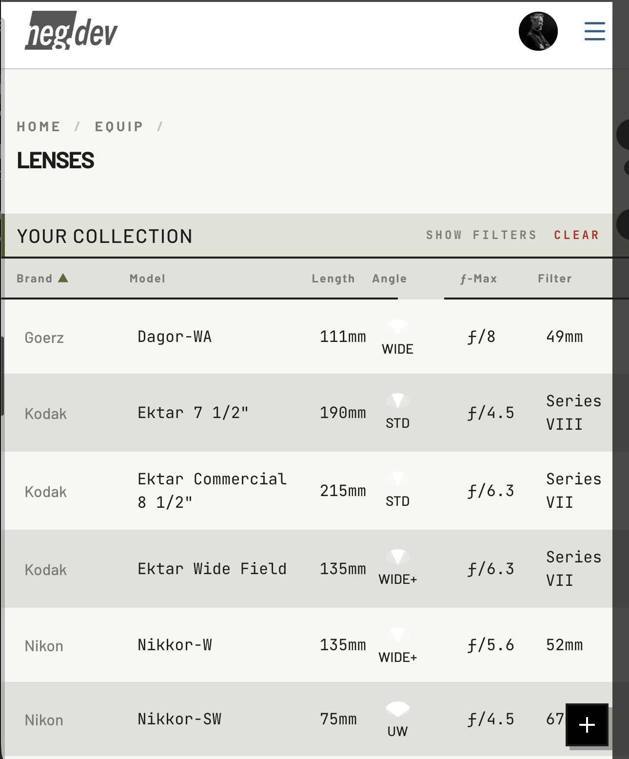 Track your gear